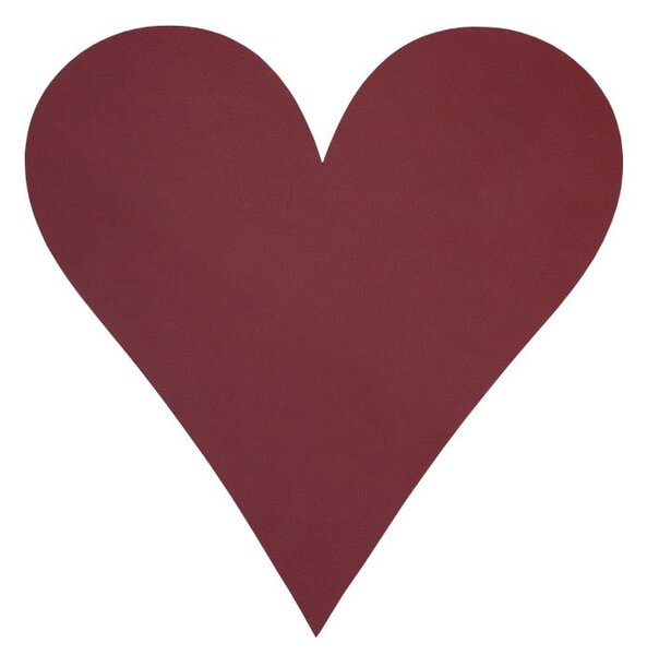 Tovaglietta in eco pelle 30x30 cm Heart Nupo – LIND DNA