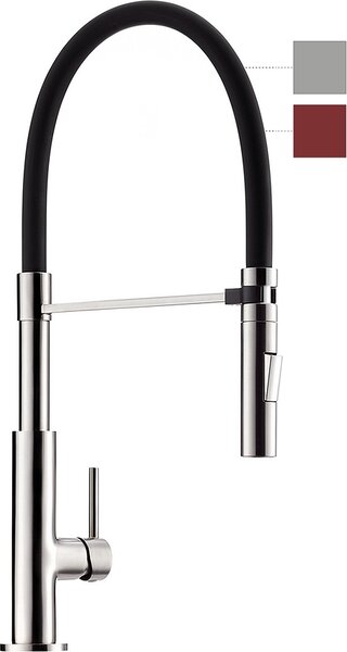 Miscelatore DRIVE 4 con bocca curva in tubo soft-touch / miscelatore monocomando