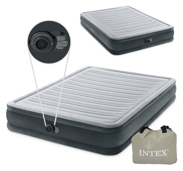 Materasso gonfiabile per letto matrimoniale 203x152 cm con pompa INTEX 67770ND