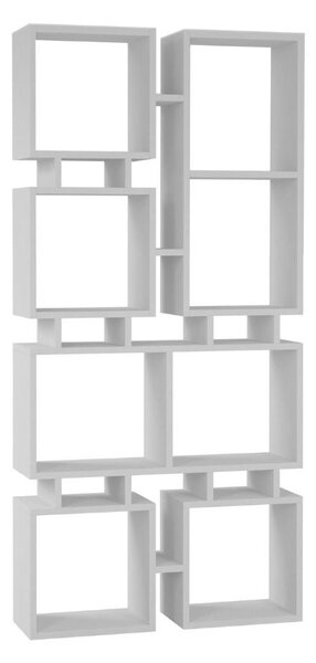 Libreria Moderna 79x166,5 cm in MDF Rail Bianco