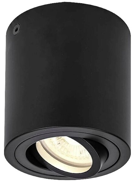 Triledo Single CL spot a soffitto rotondo Ø8,5 cm nero GU10