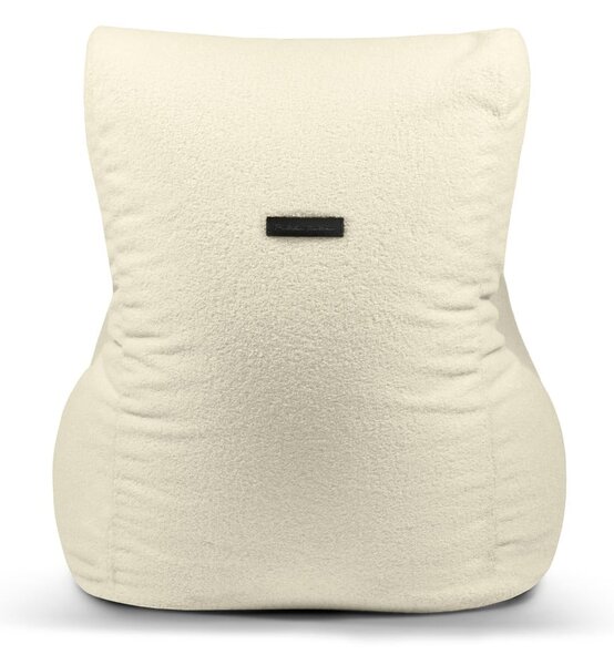 Puof a sacco grigio chiaro con rivestimento in bouclé Seat Lounge – SLOWDOWN