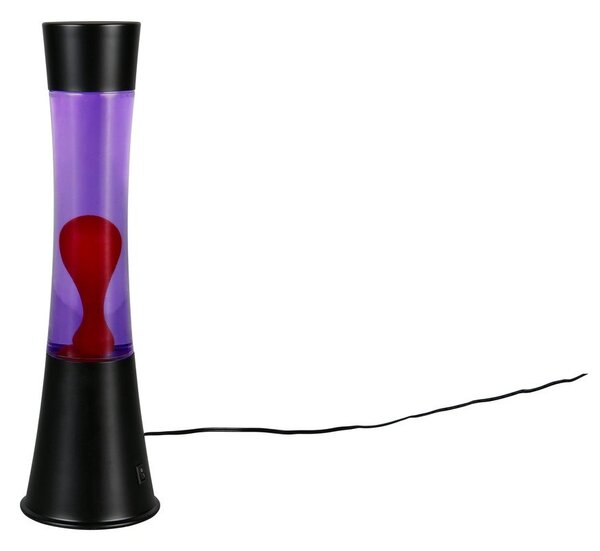 Lava lamp LED nera (altezza totale 39,5 cm) Etna – Reality