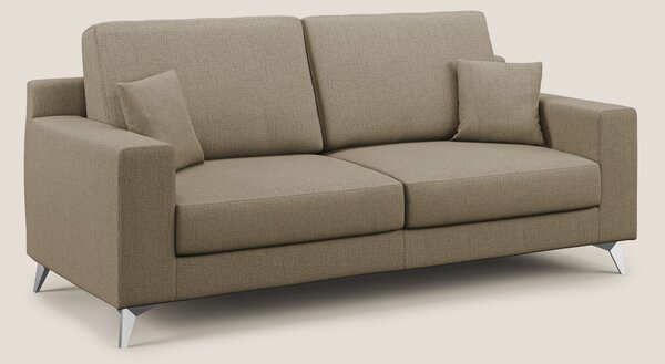 Divano 2 Posti 146x95x91 cm in Tessuto Marrone