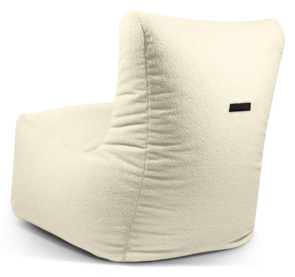 Puof a sacco grigio chiaro con rivestimento in bouclé Seat Lounge – SLOWDOWN