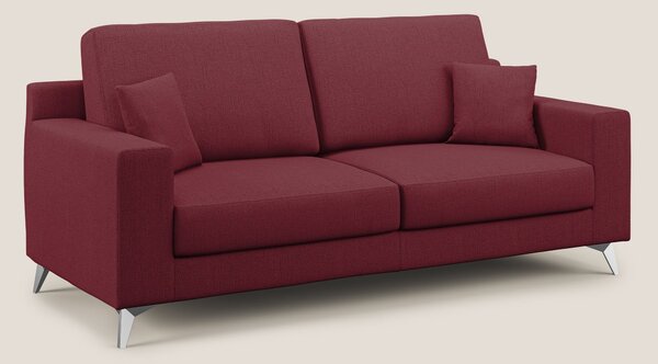 Divano 2 Posti 146x95x91 cm in Tessuto Rosso