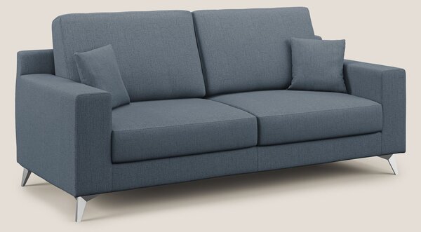 Divano 2 Posti 146x95x91 cm in Tessuto Blu