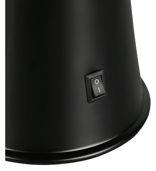 Lava lamp LED nera (altezza totale 39,5 cm) Etna – Reality
