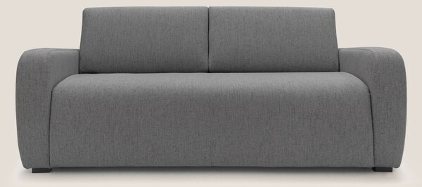 Divano Letto 3 Posti 195x93x100 cm in Tessuto Grigio