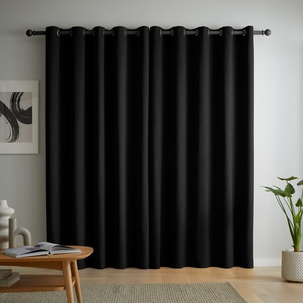 Tende in set oscuranti nere in velluto 2 pz 117x137 cm Wilson – Catherine Lansfield