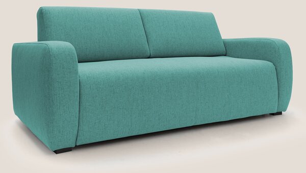 Divano Letto 3 Posti 195x93x100 cm in Tessuto Verde