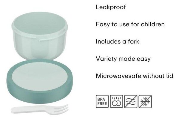 Portapranzo per bambini blu in plastica Campus – Mepal