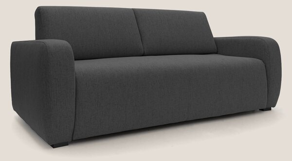 Divano Letto 3 Posti 195x93x100 cm in Tessuto Antracite