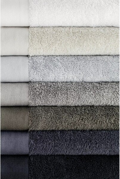 Set di asciugamani tipo terry color crema in cotone organico 2 pz 30x50 cm Riva – Blomus