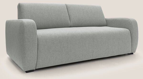 Divano Letto 3 Posti 215x93x100 cm in Tessuto Grigio Chiaro