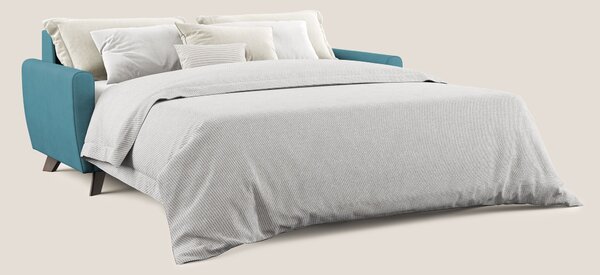 Divano Letto 2 Posti 168x97x96 cm in Tessuto Azzurro