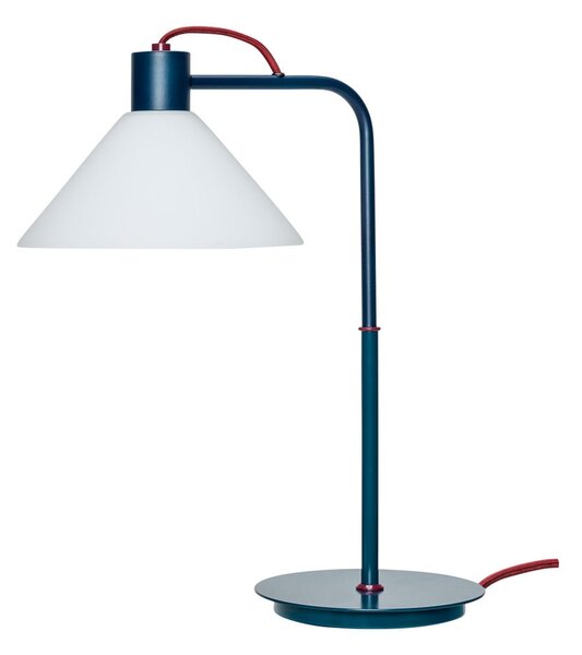 Lampada da tavolo color petrolio con paralume in vetro (altezza 44 cm) Spot - Hübsch