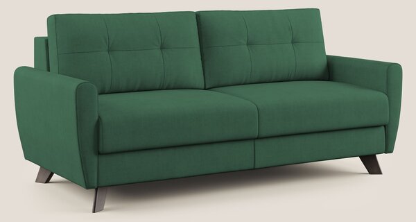 Divano Letto 2 Posti 168x97x96 cm in Tessuto Verde