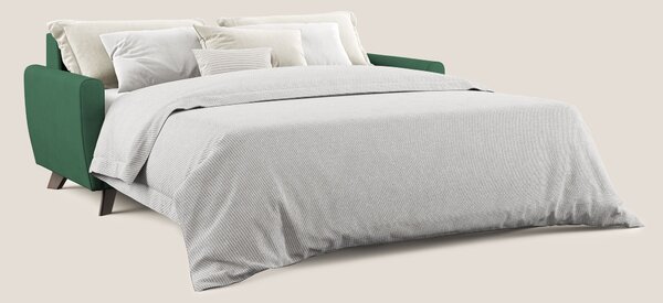 Divano Letto 2 Posti 168x97x96 cm in Tessuto Verde