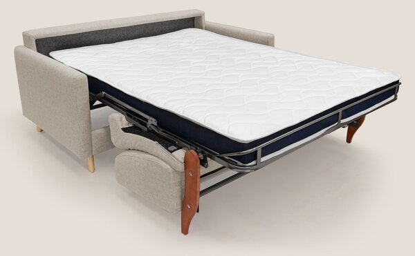 Divano Letto 2 Posti 160x94x97 cm in Tessuto Beige