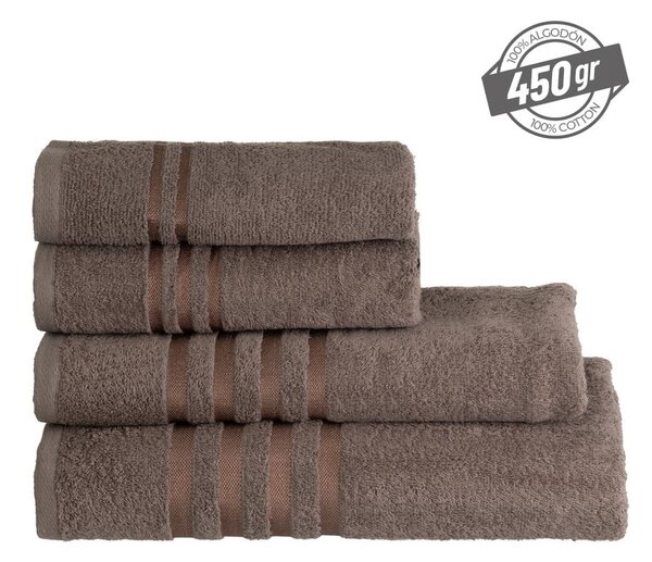 Asciugamano tipo terry marrone in cotone 30x50 cm Simple – Casa Selección