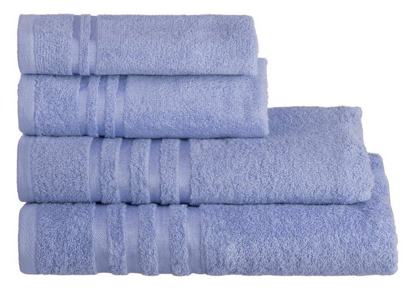 Asciugamano tipo terry blu in cotone 30x50 cm Simple – Casa Selección