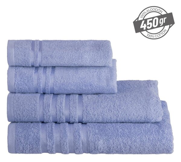 Asciugamano tipo terry blu in cotone 30x50 cm Simple – Casa Selección