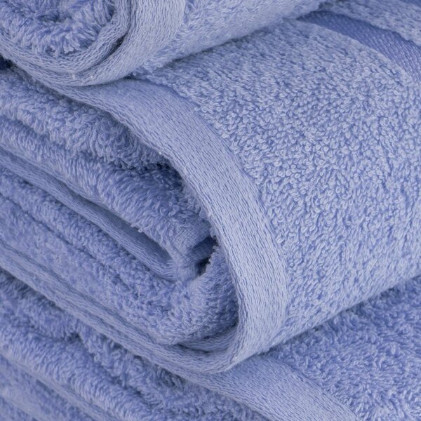 Asciugamano tipo terry blu in cotone 30x50 cm Simple – Casa Selección