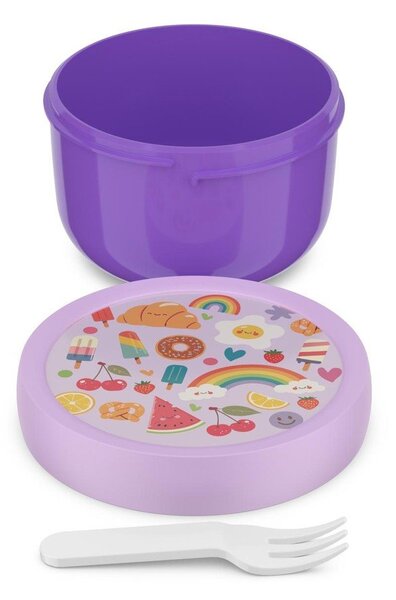 Portapranzo per bambini viola in plastica Food Fest – Mepal