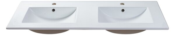Lavabo da incasso rettangolo 122 x 46,5 cm in Ceramica Bianco - MOTIAC
