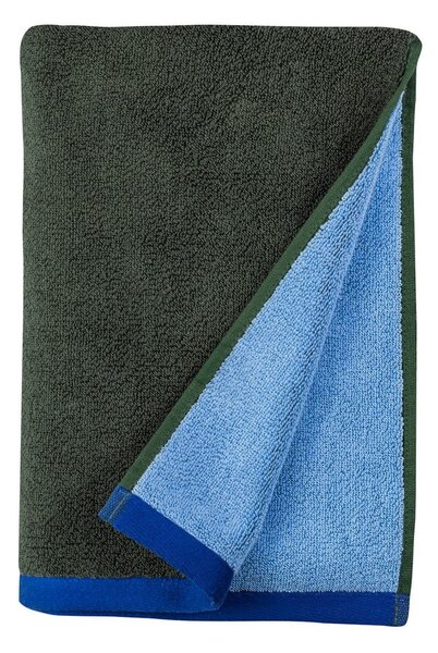 Asciugamano tipo terry verde scuro/blu in cotone organico 50x90 cm Soft – Mette Ditmer Denmark