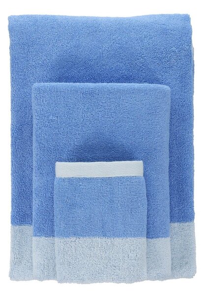 Set di asciugamani tipo terry blu in cotone 2 pz 30x50 cm Pixie – ONA