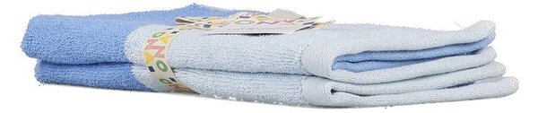 Set di asciugamani tipo terry blu in cotone 2 pz 30x50 cm Pixie – ONA