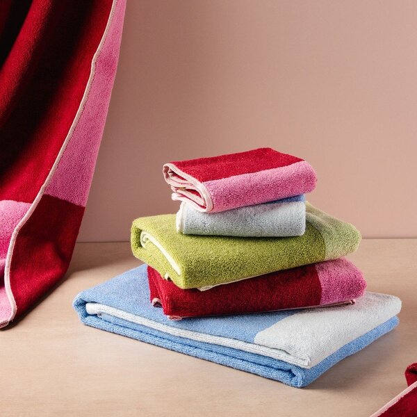 Set di asciugamani tipo terry blu in cotone 2 pz 30x50 cm Pixie – ONA