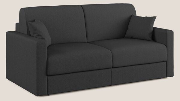 Divano Letto 2 Posti 166x92x96 cm in Tessuto Antracite