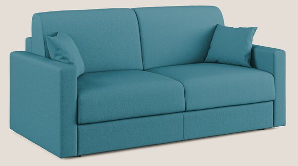 Divano Letto 2 Posti 166x92x96 cm in Tessuto Azzurro