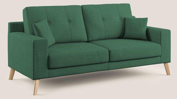 Divano 2 Posti 146x95x91 cm in Tessuto Verde