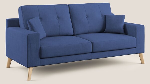 Divano 2 Posti 146x95x91 cm in Tessuto Blu