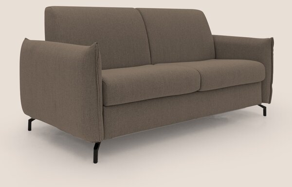 Divano Letto 2 Posti 175x95x96 cm in Tessuto Marrone