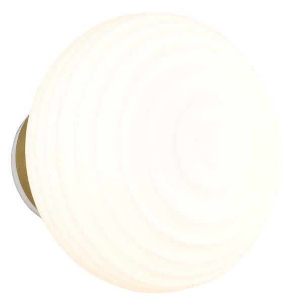 Lampada da parete LED bianca in vetro con ricarica USB ø 15,5 cm Earl – Reality