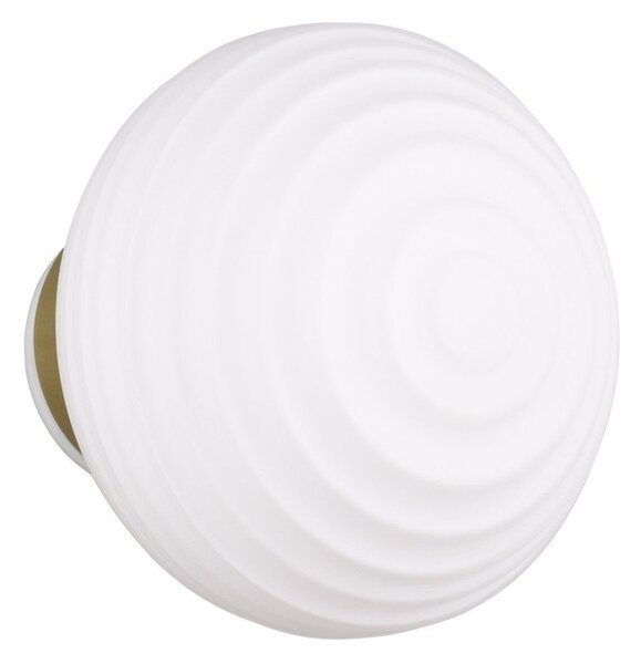 Lampada da parete LED bianca in vetro con ricarica USB ø 15,5 cm Earl – Reality