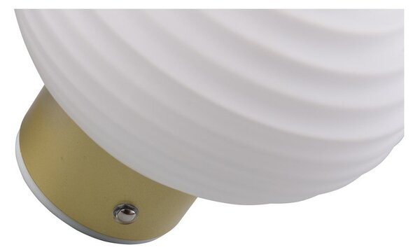 Lampada da parete LED bianca in vetro con ricarica USB ø 15,5 cm Earl – Reality