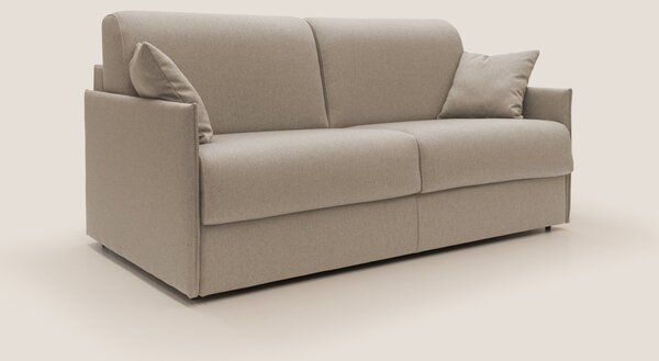 Divano Letto 2 Posti 149x90x96 cm in Tessuto Beige