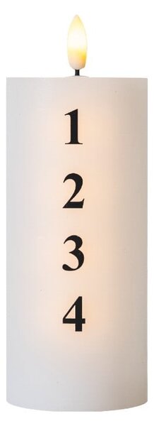 Candela a LED con alimentazione a batteria (altezza totale 15 cm) Sille Advent – Sirius