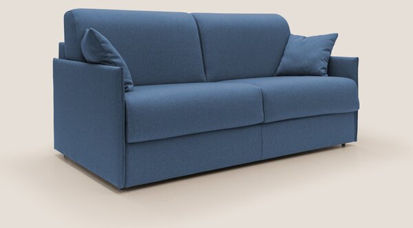 Divano Letto 2 Posti 149x90x96 cm in Tessuto Blu