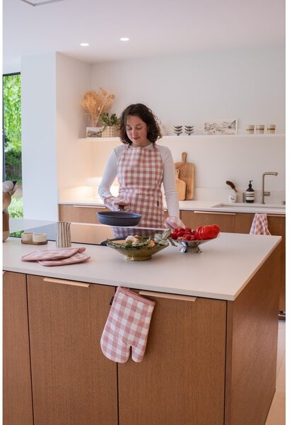 Grembiule in cotone Gingham – Tiseco Home Studio