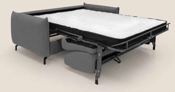 Divano Letto 2 Posti 175x95x96 cm in Tessuto Antracite