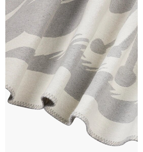 Coperta grigio chiaro 165x200 cm Lino – noo.ma