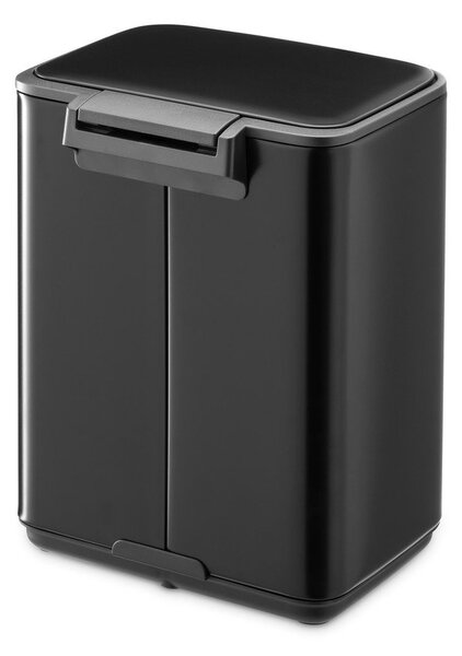 Cestino per la spazzatura nero opaco in acciaio con pedale 4 l Bo – Brabantia