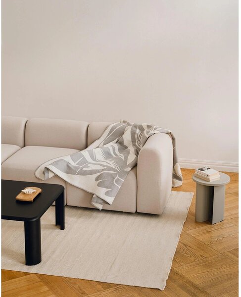 Coperta grigio chiaro 165x200 cm Lino – noo.ma